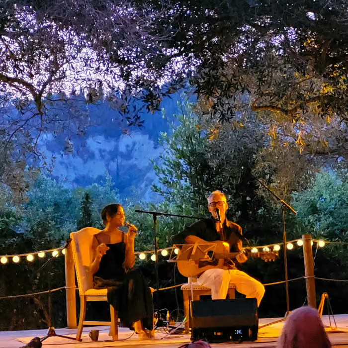 Tex and Sacha performing