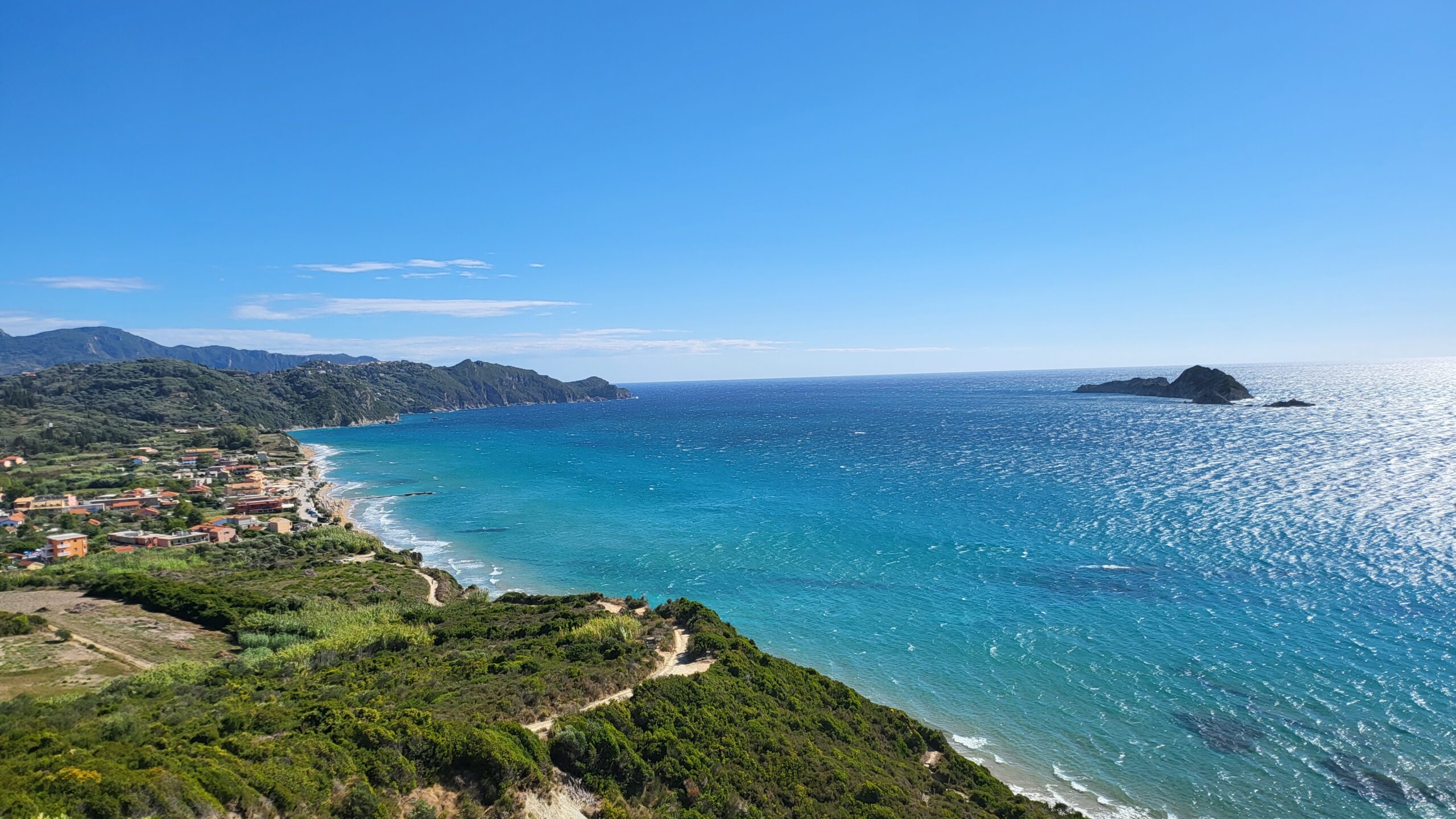 Corfu coastline near ClaudiAgapi
